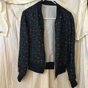 Kate Spade Out Wild West Roses Reversible Jacket Size XS